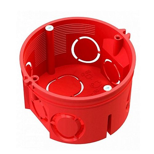 Коробка установочная для кирпичных и бетонных стен СУ Ø68мм H=42мм 1 местная с саморезами IP20 (HF) Промрукав 80-0501С