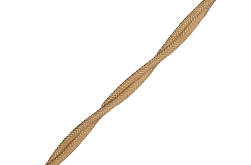Провод витой Ретро 3х2.5 (песочное золото матовый) Bironi (ТУ)