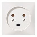 Розетка со шторками 2Р+Т 20А 220В IP20 80х80мм (слоновая кость) Legrand (55422)