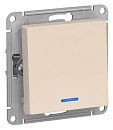 Переключатель 1кл с подсветкой схема 6а 10АХ (бежевый) ATLASDESIGN SE Переключатель 1кл с подсветкой схема 6а 10АХ (бежевый) ATLASDESIGN SE