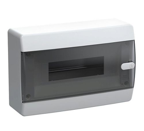 Корпус пласт. UNION Compact ЩРН-П-12 IP41 с N/PE-5/5 (прозрачная черная дверь) IP41 (ИЭК)