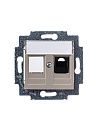 Розетка PC RJ45 категория 5e + заглушка (кофе макиато) Levit ABB Розетка PC RJ45 категория 5e + заглушка (кофе макиато) Levit ABB