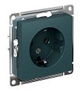 Розетка 1-я с/з 16А (изумруд) ATLASDESIGN SE