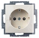 Розетка SCHUKO с защитными шторками 20 EUCKS-92 (слоновая кость) Basic 55 ABB
