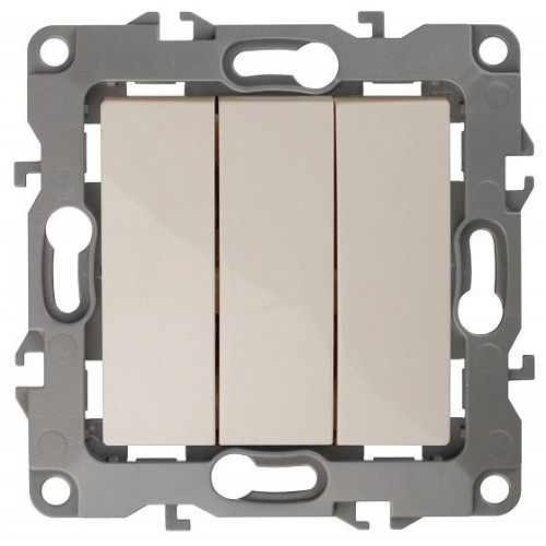 Выключатель 3кл 10АХ (слоновая кость) Эра12 ЭРА (12-1107-02)