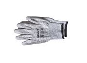 Перчатки с полиуретановым покрытием 3 степень защиты серые размер 10 HAUPA (120302/10)