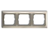 Рамка 3 поста 2513-93 (шампань) Basic 55 ABB