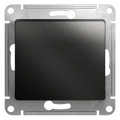 Кнопка нажимная 1кл схема 1 10АХ (антрацит) GLOSSA SE