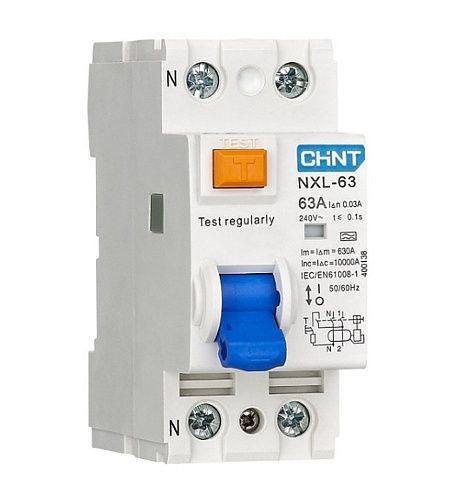 Устройство защитного отключения 2п 25А 30мА тип A AX NXL-63 6кА (R) CHINT (399932)