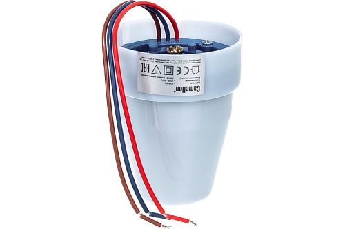 Фотореле 10А LXP-02 2200Вт 5-50Лк IP44 Camelion