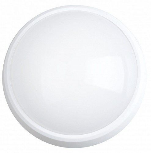 Светильник светодиодный накладной 12Вт 4000К 960Лм Ø155х62мм IP65 с датчиком движения Smartbuy белый круг