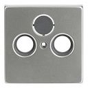 BJE 1743-866 Накладка к TV-R-SAT серия pur/сталь (ABB) (1724-0-4271)