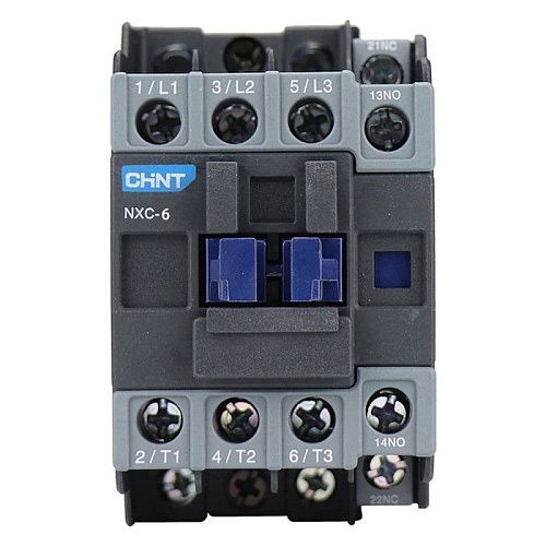 Контактор NXC-06 6А 220В/АС3 1НО+1НЗ 50Гц (R) CHINT (836696)