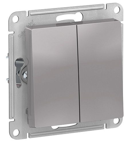 Выключатель 2кл схема 5 10АХ IP44 (алюминий) ATLASDESIGN AQUA SE