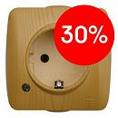 Розетка ОУ 1м с заземлением (ольха) АЛСУ (504 07 217) УЦЕНКА