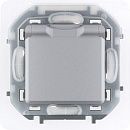 Розетка 2К+З с защитными шторками. с крышкой немецкий стандарт IP44 (алюминий) INSPIRIA Legrand/Daccord (673742)