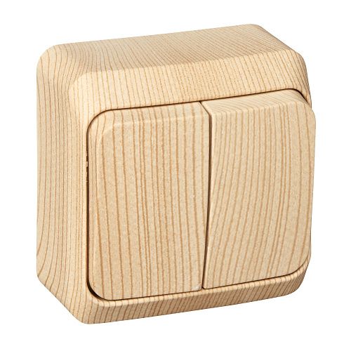 Выключатель ОУ 2кл (сосна) ЭТЮД SE