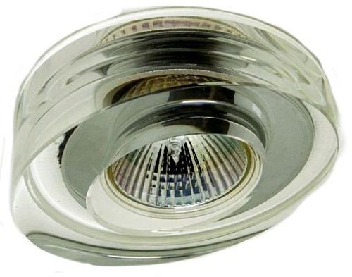 Светильник точечный SC521 50Вт GU5.3 Ø130х65мм Øотв.60мм IP20 Vector хром круг/круглое стекло косой скос