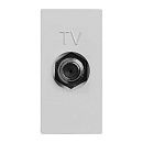 Розетка TV 1-модульная одиночная N2150 PL (серебристый) Zenit ABB Розетка TV 1-модульная одиночная N2150 PL (серебристый) Zenit ABB