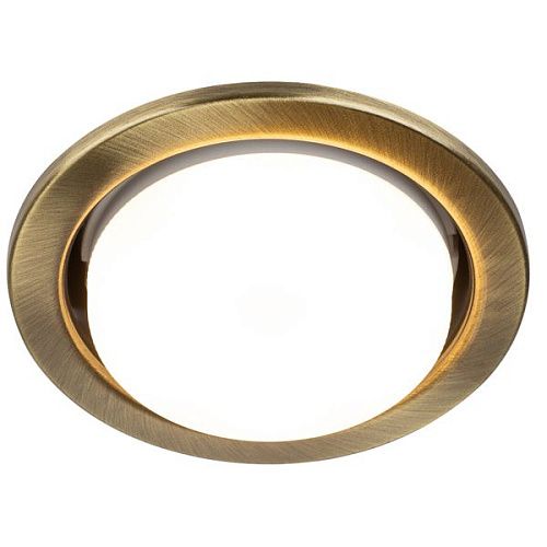 Светильник точечный неповоротный KL35 SB/1 (к) 220В GX53 Ø106мм Øотв.90мм IP20 ЭРА бронза