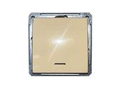 Выключатель СУ 1кл с подсветкой в сборе (слоновая кость) W59 (VS116-153-28) SE УЦЕНКА