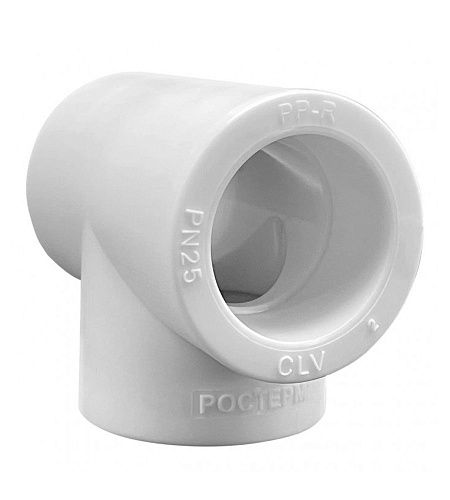 Тройник  PP-R  25 мм белый РОСТерм профи 