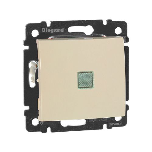 Выключатель 1кл с зеленой подсветкой (слоновая кость) Valena Classic Legrand/Daccord (774310)