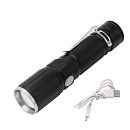 Фонарь LED ручной аккумуляторный 1LED BL-518-T6 зарядка USB