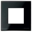 Рамка 1 пост 2-модульная N2271 CN (черное стекло) Zenit ABB