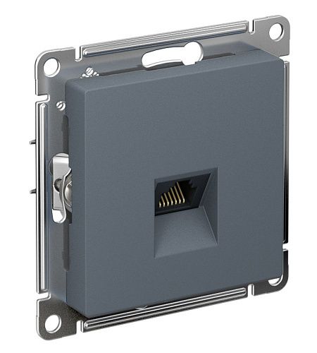 Розетка 1-я компьютерная RJ45 кат. 5Е (грифель) ATLASDESIGN SE