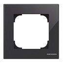 NIE 8571 CN Рамка 1 пост серия SKY (черное стекло) АВВ