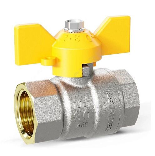Кран шаровой   3/4 ВР/ВР ручка бабочка ДЛЯ ГАЗА LD Pride 47.20.В-В.Б GAS (109-0614)