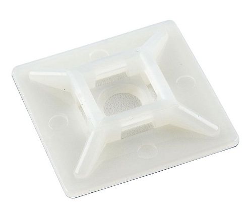 Площадка для крепления стяжки 28х28мм под винт самоклеющаяся (белая) REXANT 100шт