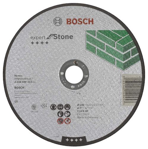 Отрезной круг по камню 3.0х180мм Expert for Stone BOSCH (2608600323)