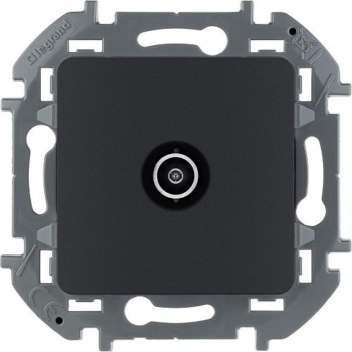 Розетка TV звезда 2дБ 0-2400мГц (антрацит) INSPIRIA Legrand/Daccord (673853)