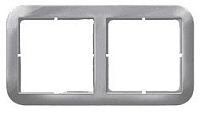 Рамка 2 поста (алюминиевый металлик) DELTA VITA Siemens (5TG1162) УЦЕНКА Рамка 2 поста (алюминиевый металлик) DELTA VITA Siemens (5TG1162) УЦЕНКА