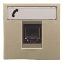 Розетка TF RJ12 2-модульная 6 контактов N2217.6 CV (шампань) Zenit ABB Розетка TF RJ12 2-модульная 6 контактов N2217.6 CV (шампань) Zenit ABB