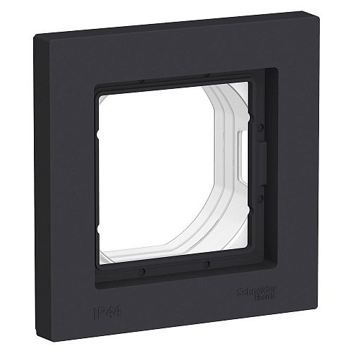 Рамка 1 пост IP44 (карбон) ATLASDESIGN AQUA SE