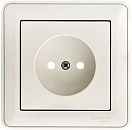 Розетка СУ без заземления с защитными шторками в сборе (белый) W59 SE