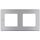Рамка 2 поста (алюминий) INSPIRIA Legrand/Daccord (673942)