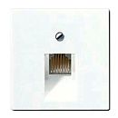 Накладка 1м наклонной телефонной/компьютерной розетки (подходит к серии ECO Profi) AS 500 (белый) JUNG Накладка 1м наклонной телефонной/компьютерной розетки (подходит к серии ECO Profi) AS 500 (белый) JUNG