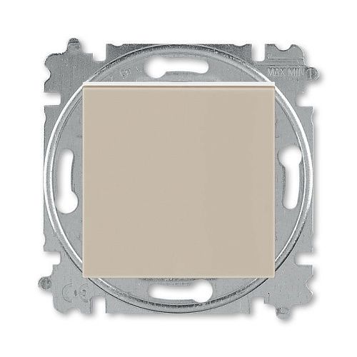 Переключатель 1кл (кофе макиато/белый) Levit ABB