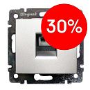 Розетка ТF 4 контакта (алюминий) Valena Classic Legrand (770138) УЦЕНКА Розетка ТF 4 контакта (алюминий) Valena Classic Legrand (770138) УЦЕНКА