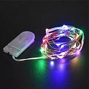 Гирлянда светодиодная на батарейках 2032 3м RGB