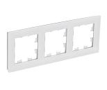 Рамка 3 поста (натуральное стекло) (белый) ATLASDESIGN Nature SE