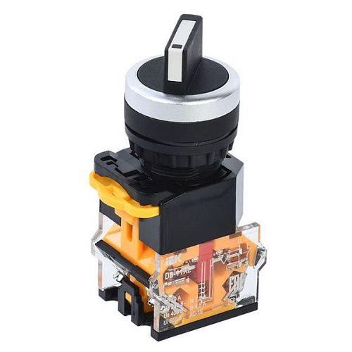 Переключатель D8-11X2 2 положения 1з+1р черный ИЭК