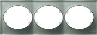 NIE 5573.1 СL Рамка 3 поста горизонтальная (стекло серебрянное) Tacto АВВ NIE 5573.1 СL Рамка 3 поста горизонтальная (стекло серебрянное) Tacto АВВ