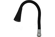 Излив гибкий с лейкой "колокольчик" черный 49см LUXE MELODIA MKP20920