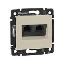 Розетка 2-я РС RJ45 5 категории UTP (слоновая кость) Valena Classic Legrand/Daccord (774131) Розетка 2-я РС RJ45 5 категории UTP (слоновая кость) Valena Classic Legrand/Daccord (774131)