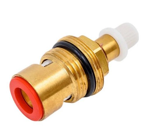 Кран-букса керамика 1/2" 8*20 шлицов под крест (поворот 180град.) ГОРЯЧАЯ LEMARK LM8501R-BL